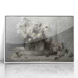 Dark Moody Floral Still Life Art - Timeless Elegance for Interior Decor