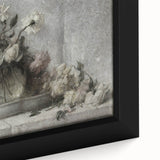 Dark Moody Floral Still Life Art - Timeless Elegance for Interior Decor