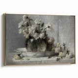 Dark Moody Floral Still Life Art - Timeless Elegance for Interior Decor