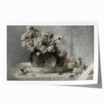Dark Moody Floral Still Life Art - Timeless Elegance for Interior Decor