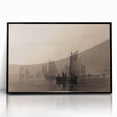 Dark Moody Nautical Art - Atmospheric Sailboats for Timeless Decor