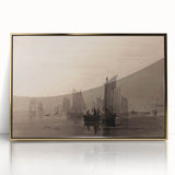 Dark Moody Nautical Art - Atmospheric Sailboats for Timeless Decor