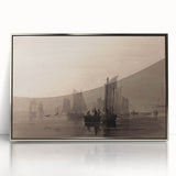 Dark Moody Nautical Art - Atmospheric Sailboats for Timeless Decor