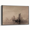 Dark Moody Nautical Art - Atmospheric Sailboats for Timeless Decor