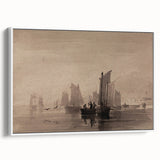 Dark Moody Nautical Art - Atmospheric Sailboats for Timeless Decor