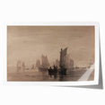 Dark Moody Nautical Art - Atmospheric Sailboats for Timeless Decor