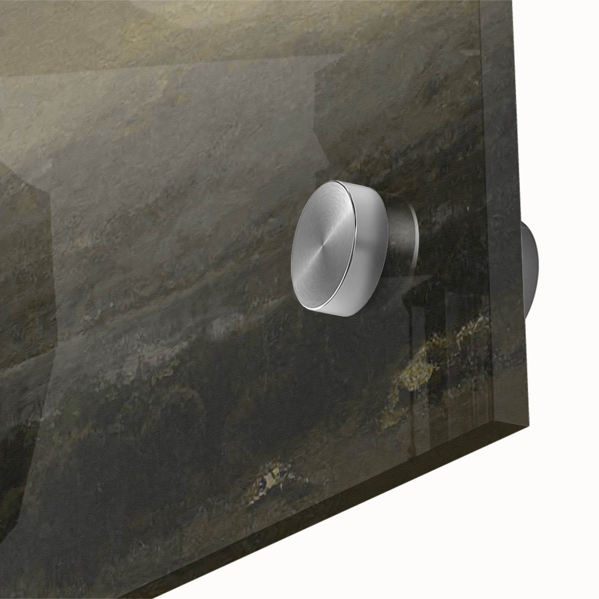 Dark Moody Landscape Art - Serene Atmospheric Hills for Timeless Decor