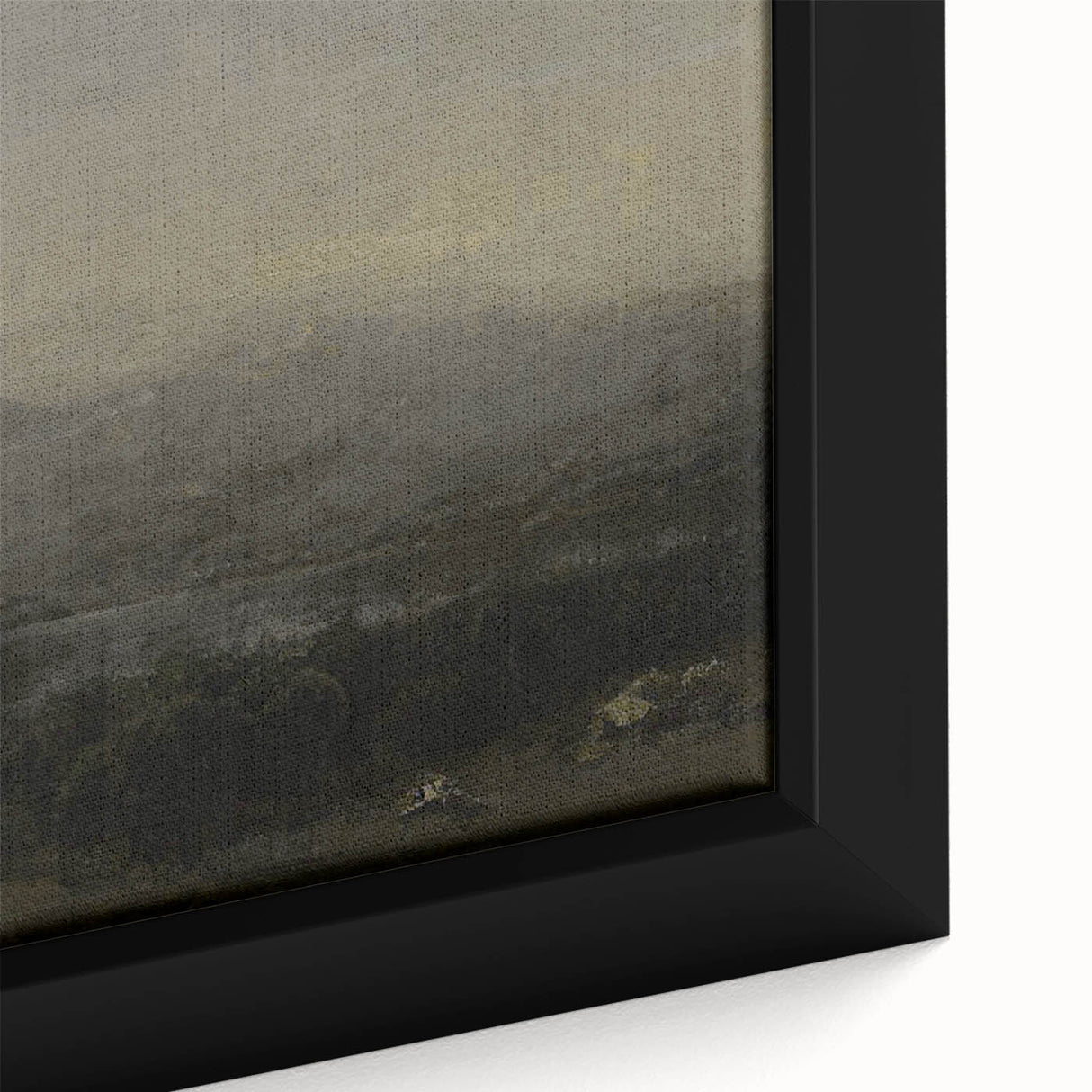 Dark Moody Landscape Art - Serene Atmospheric Hills for Timeless Decor