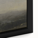 Dark Moody Landscape Art - Serene Atmospheric Hills for Timeless Decor