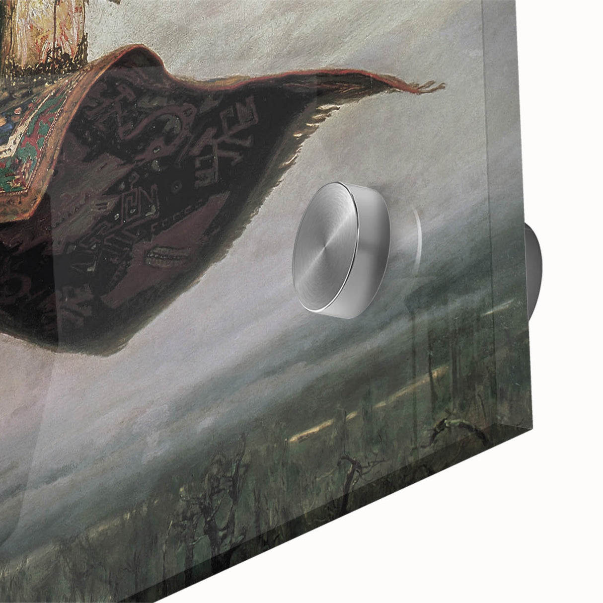 Dark Moody Fantasy Art - Enchanting Flying Carpet Scene for Home Decor