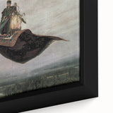 Dark Moody Fantasy Art - Enchanting Flying Carpet Scene for Home Decor