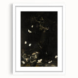 Dark Moody Wall Art with Snakes and Moths | Dramatic Moody Art Prints
