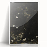 Dark Moody Wall Art with Snakes and Moths | Dramatic Moody Art Prints