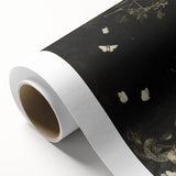 Dark Moody Wall Art with Snakes and Moths | Dramatic Moody Art Prints