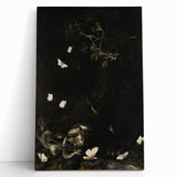 Dark Moody Wall Art with Snakes and Moths | Dramatic Moody Art Prints