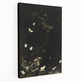 Dark Moody Wall Art with Snakes and Moths | Dramatic Moody Art Prints