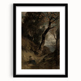 Dark Moody Wall Art | Serene Landscape with Figure in Dramatic Tones