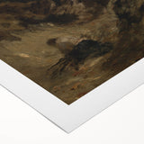 Dark Moody Wall Art | Serene Landscape with Figure in Dramatic Tones