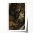 Dark Moody Wall Art | Serene Landscape with Figure in Dramatic Tones