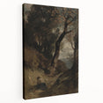 Dark Moody Wall Art | Serene Landscape with Figure in Dramatic Tones