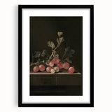 Moody Interior Art: Dark Gooseberry Still Life Print for Home Decor
