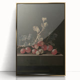 Moody Interior Art: Dark Gooseberry Still Life Print for Home Decor