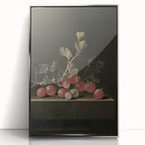 Moody Interior Art: Dark Gooseberry Still Life Print for Home Decor