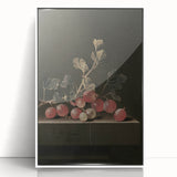 Moody Interior Art: Dark Gooseberry Still Life Print for Home Decor
