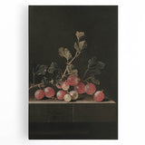 Moody Interior Art: Dark Gooseberry Still Life Print for Home Decor