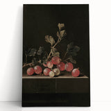 Moody Interior Art: Dark Gooseberry Still Life Print for Home Decor