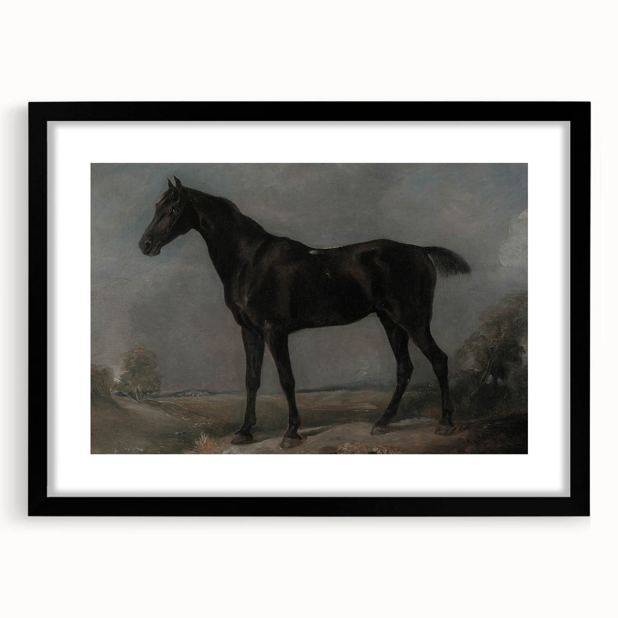Moody Art Prints - Dark Horse Portrait for Timeless Wall Decor