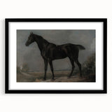 Moody Art Prints - Dark Horse Portrait for Timeless Wall Decor