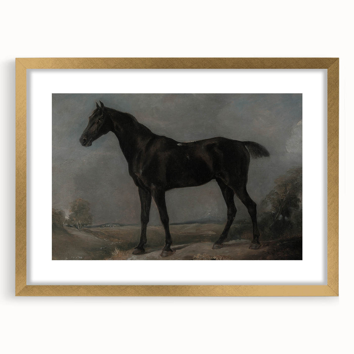 Moody Art Prints - Dark Horse Portrait for Timeless Wall Decor