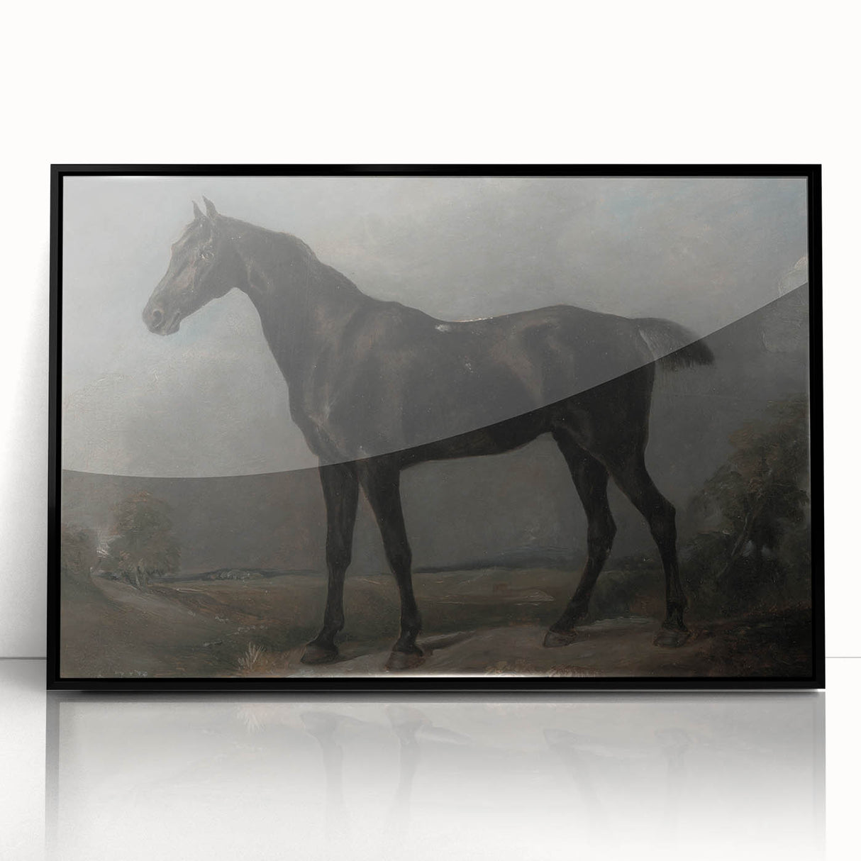 Moody Art Prints - Dark Horse Portrait for Timeless Wall Decor