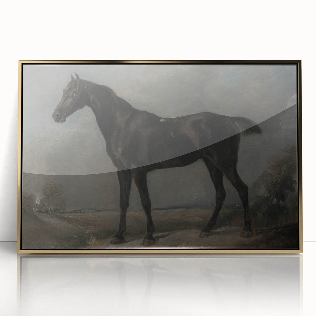 Moody Art Prints - Dark Horse Portrait for Timeless Wall Decor
