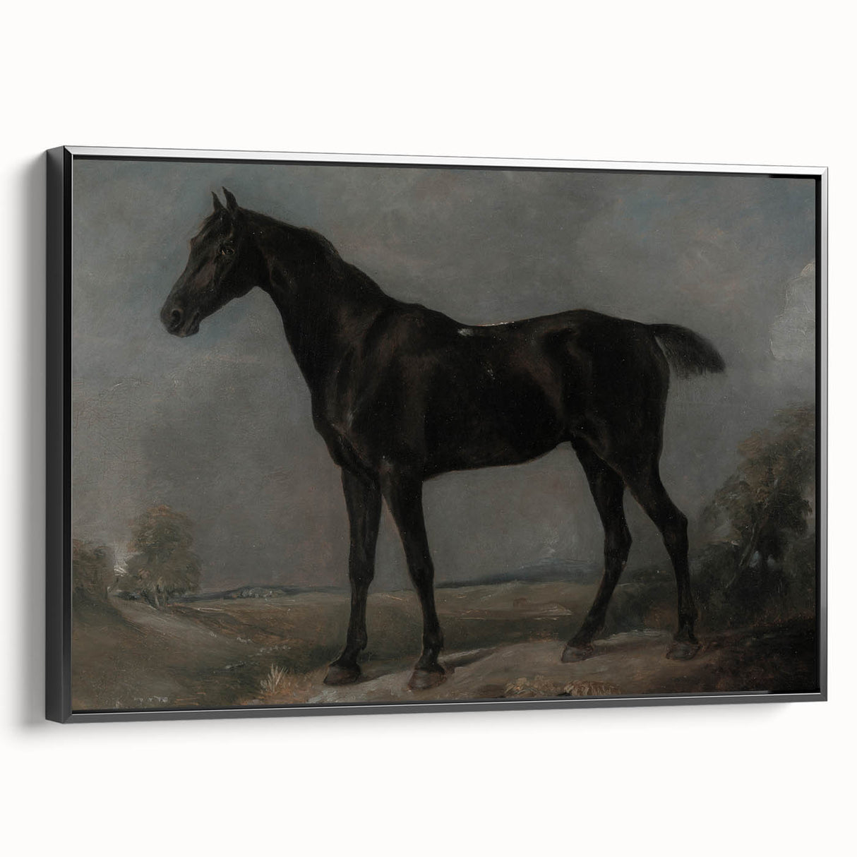 Moody Art Prints - Dark Horse Portrait for Timeless Wall Decor