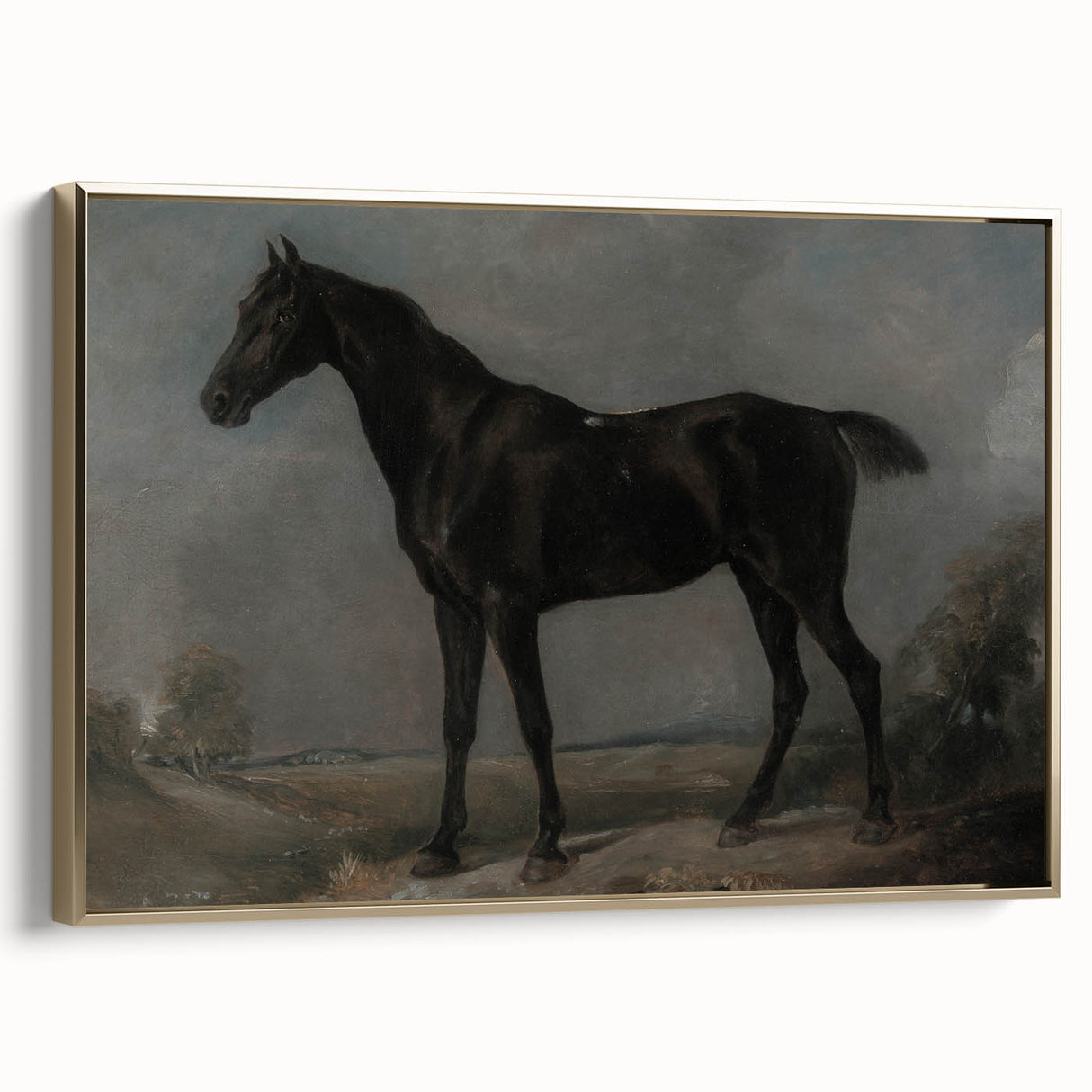 Moody Art Prints - Dark Horse Portrait for Timeless Wall Decor