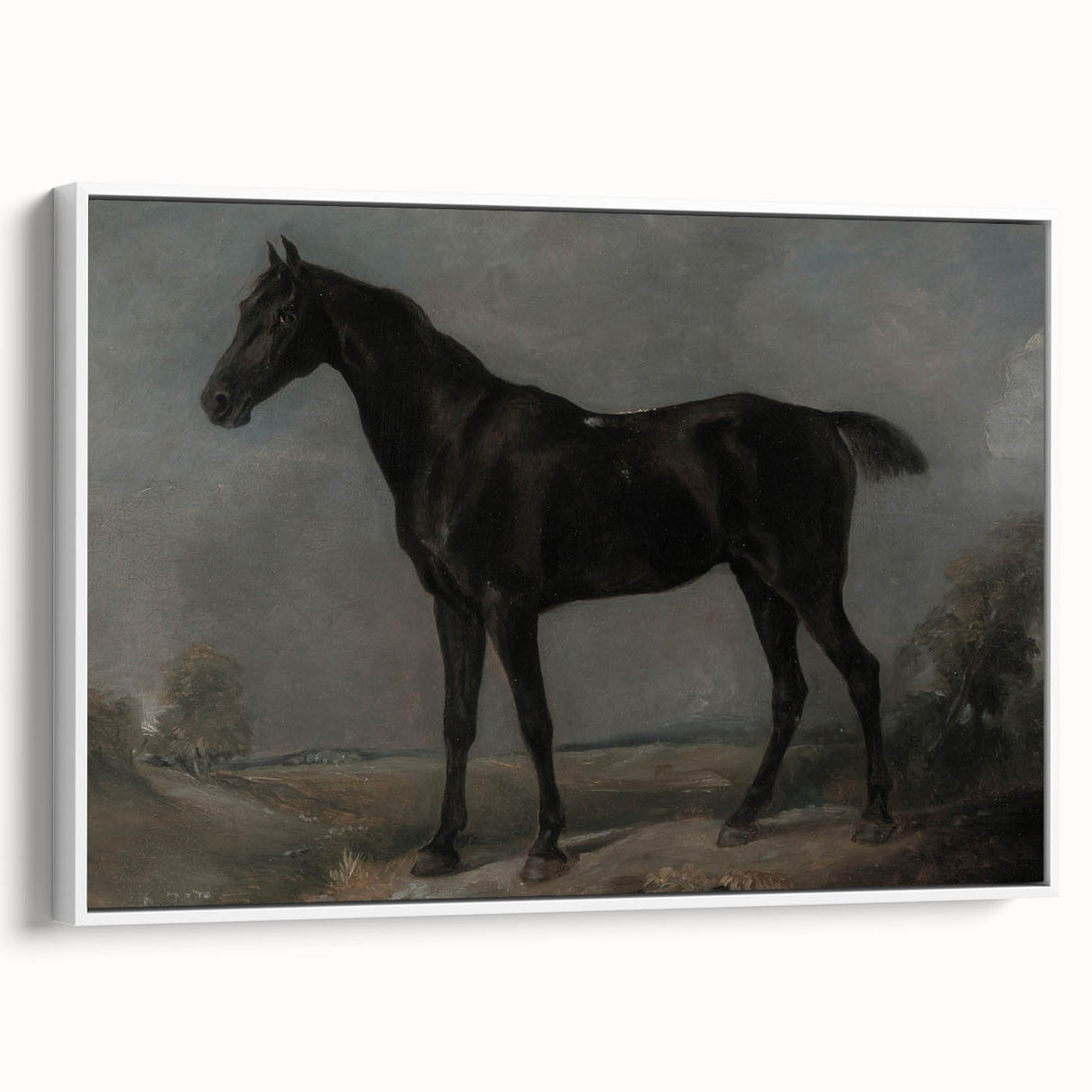 Moody Art Prints - Dark Horse Portrait for Timeless Wall Decor