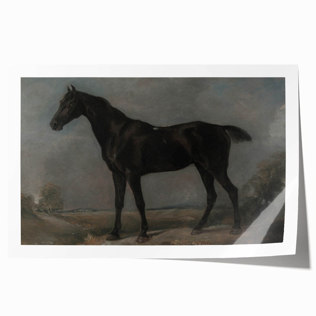 Moody Art Prints - Dark Horse Portrait for Timeless Wall Decor