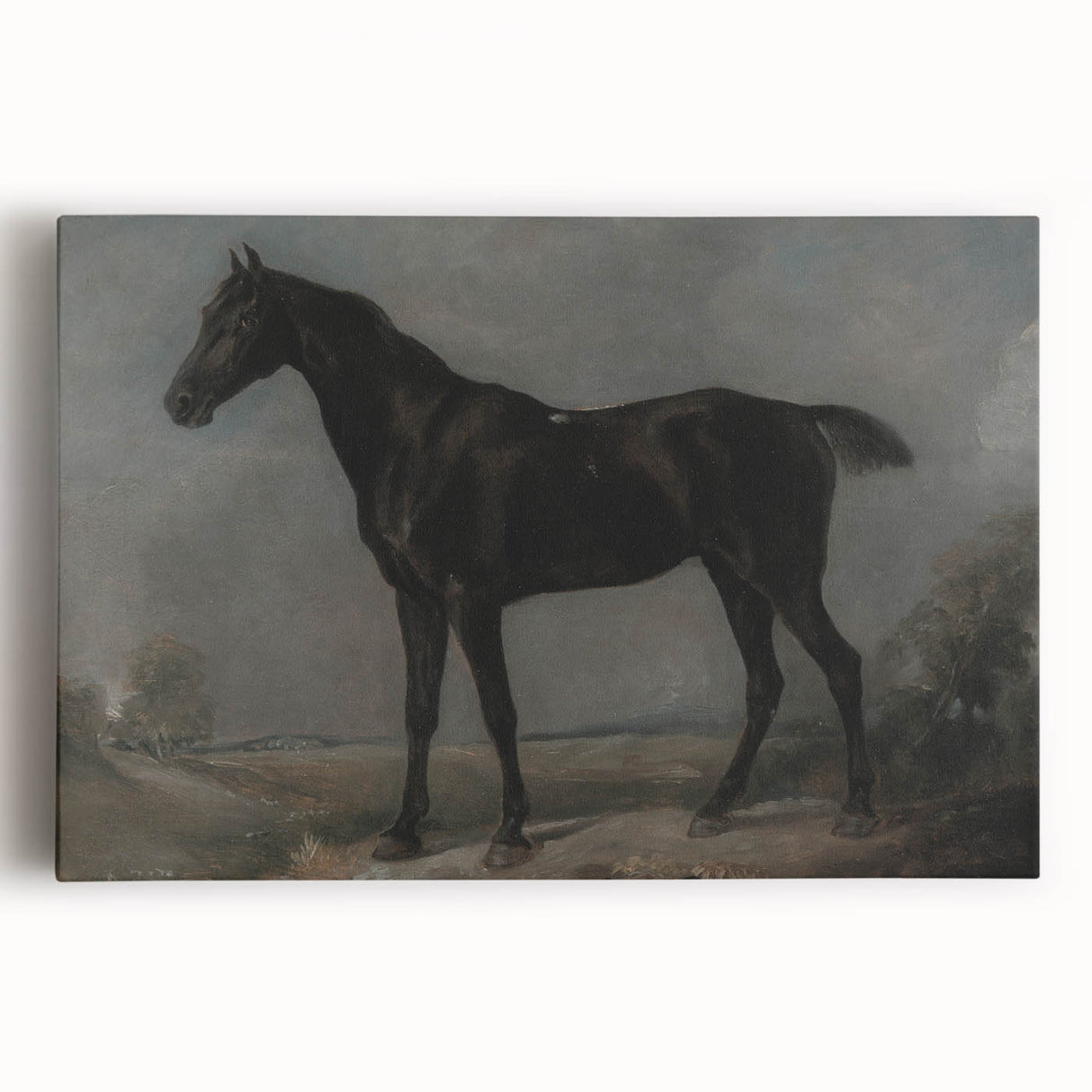 Moody Art Prints - Dark Horse Portrait for Timeless Wall Decor