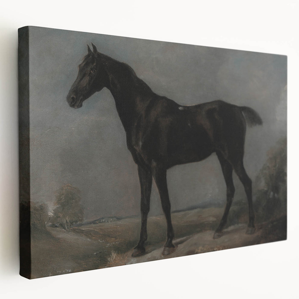 Moody Art Prints - Dark Horse Portrait for Timeless Wall Decor