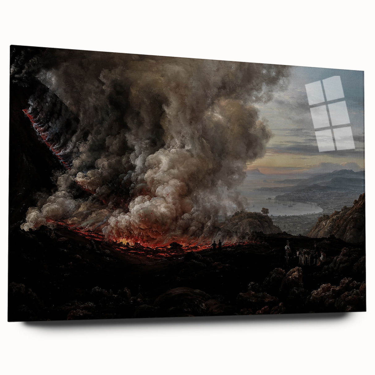 Moody Art Prints - Volcanic Landscape for Dramatic Dark Wall Decor