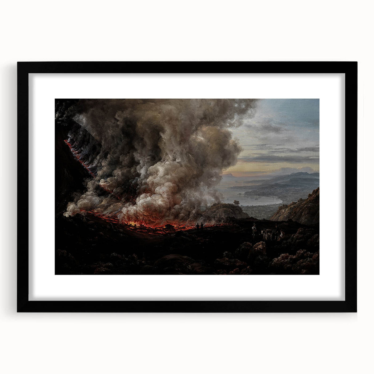 Moody Art Prints - Volcanic Landscape for Dramatic Dark Wall Decor