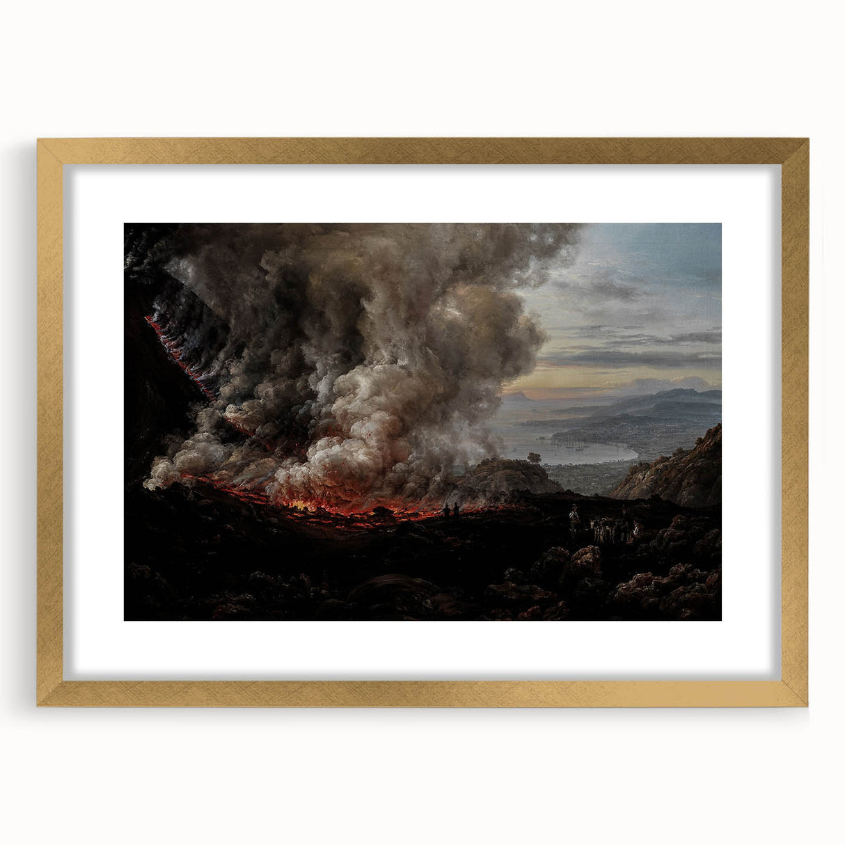 Moody Art Prints - Volcanic Landscape for Dramatic Dark Wall Decor