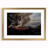 Moody Art Prints - Volcanic Landscape for Dramatic Dark Wall Decor