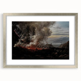 Moody Art Prints - Volcanic Landscape for Dramatic Dark Wall Decor