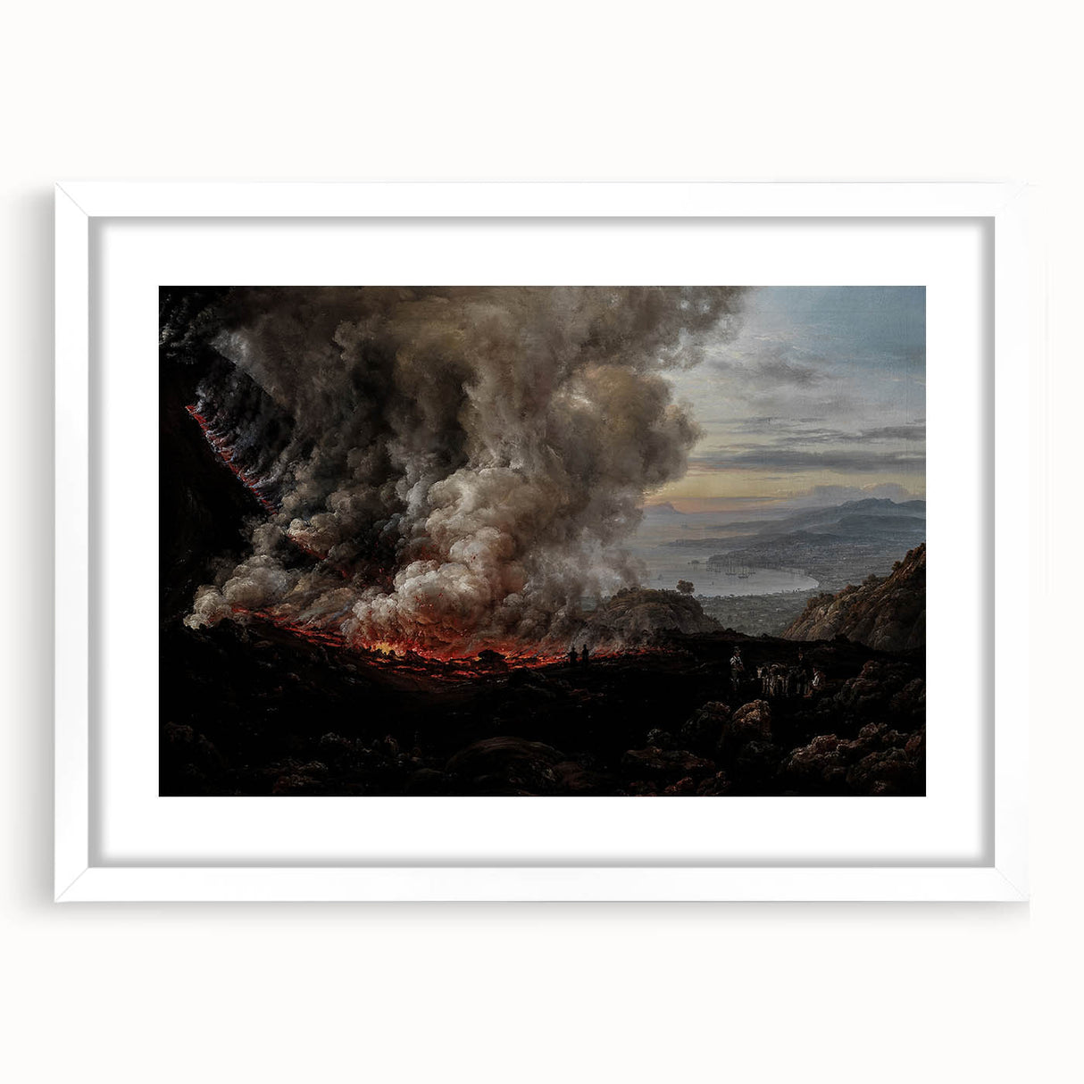 Moody Art Prints - Volcanic Landscape for Dramatic Dark Wall Decor