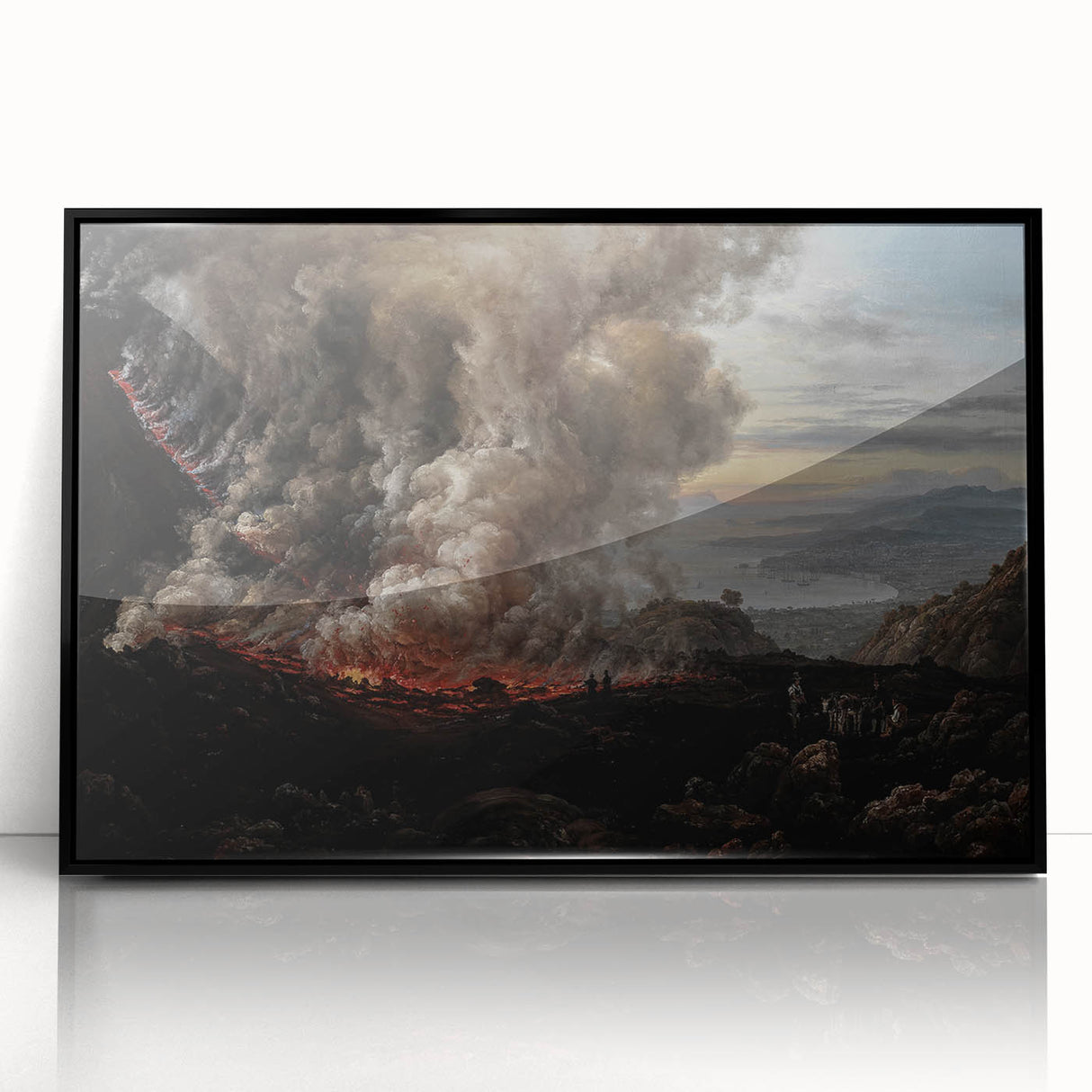 Moody Art Prints - Volcanic Landscape for Dramatic Dark Wall Decor