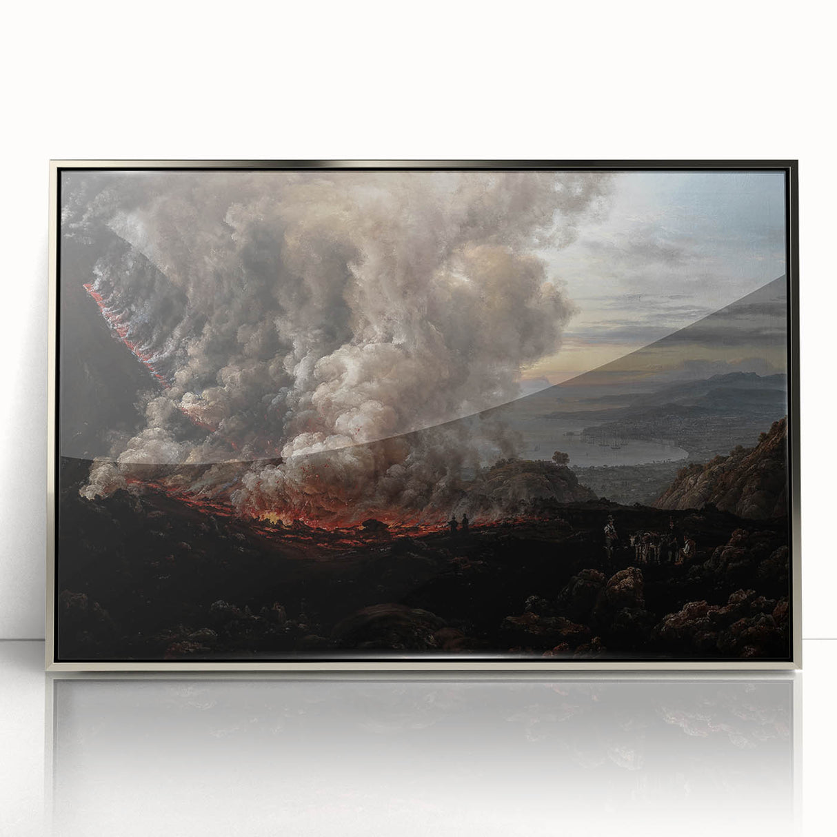 Moody Art Prints - Volcanic Landscape for Dramatic Dark Wall Decor