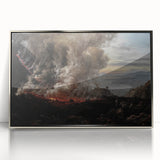 Moody Art Prints - Volcanic Landscape for Dramatic Dark Wall Decor